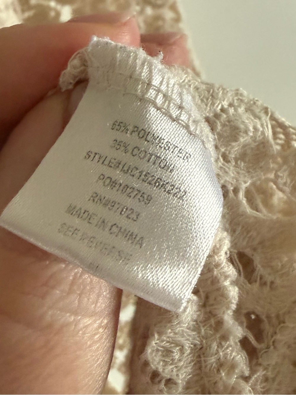 Pretty Rebellious Open Knit Crochet Racerback Tank - Picture 5 of 6